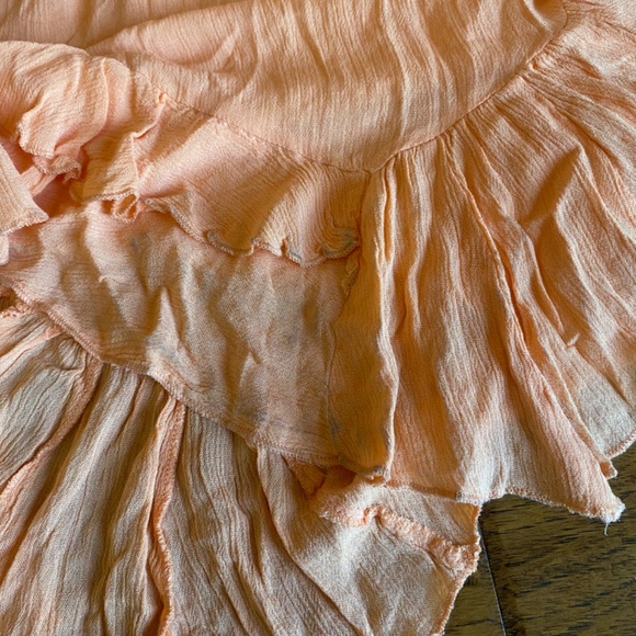 NWT Free People Adella Maxi Slip Dress Coral Orange Size XS - Picture 4 of 7